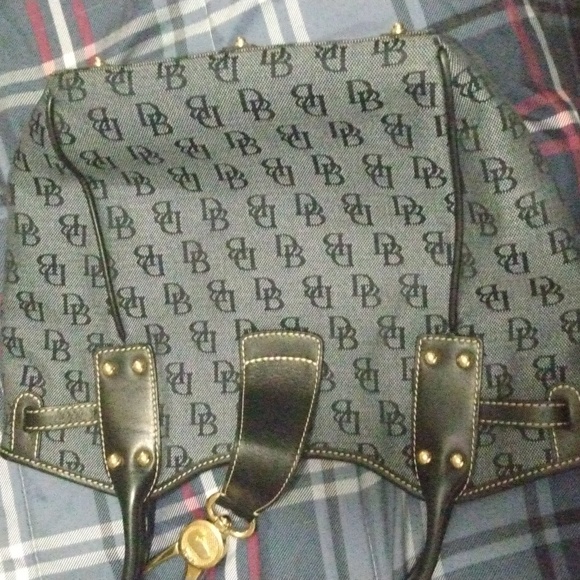 Denim Navy Dooney & Bourke Shoulder Bag Pre-owned - Picture 5 of 5